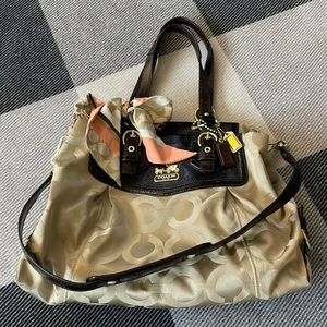 Authentic Silk Coach Bag